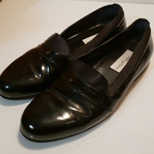 Meglan Black Leather Dress Shoes